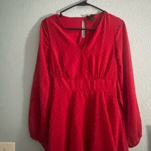 Elegant Red Women's Dress